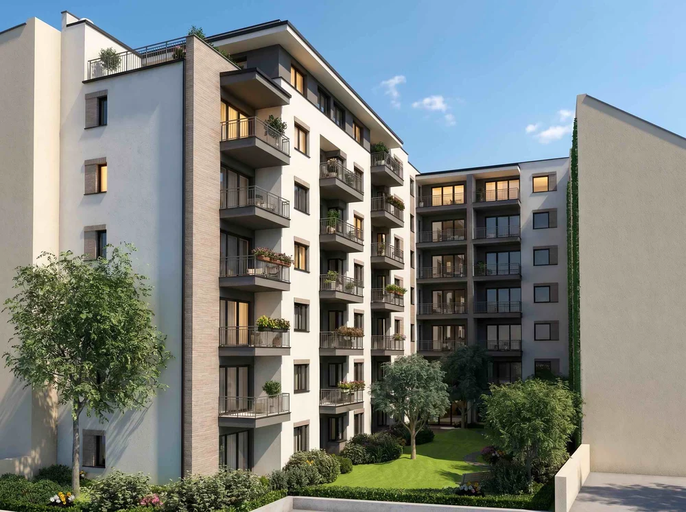 Nova City Residence — épülettömb és tetőterasz
