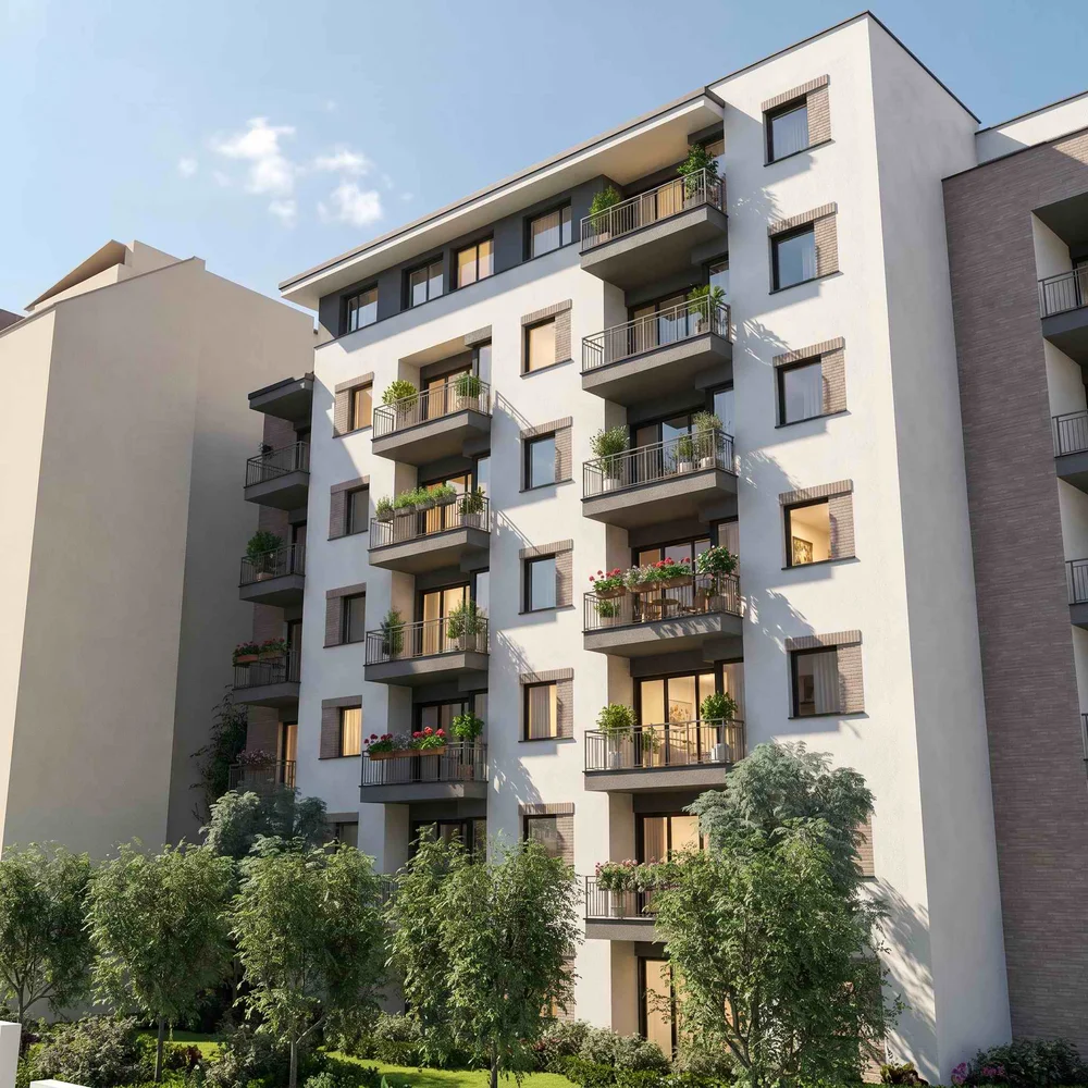 Nova City Residence — homlokzatrészlet