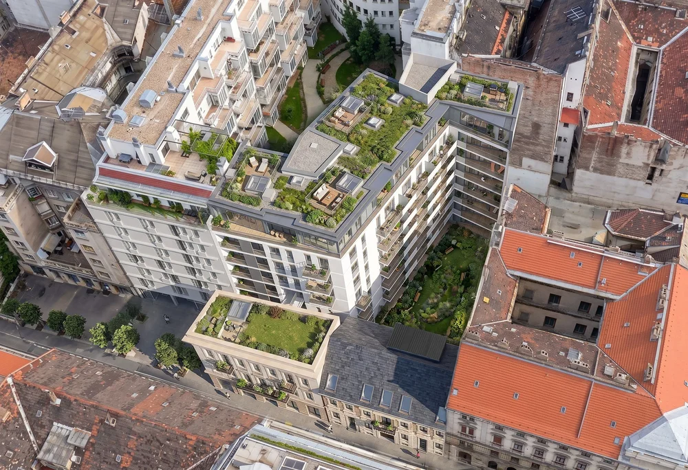Yara Residence — madártávlati kép, zöldtetők