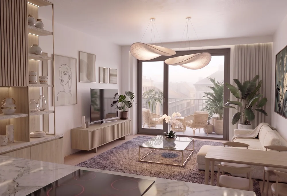 Yara Residence — nappali enteriőr